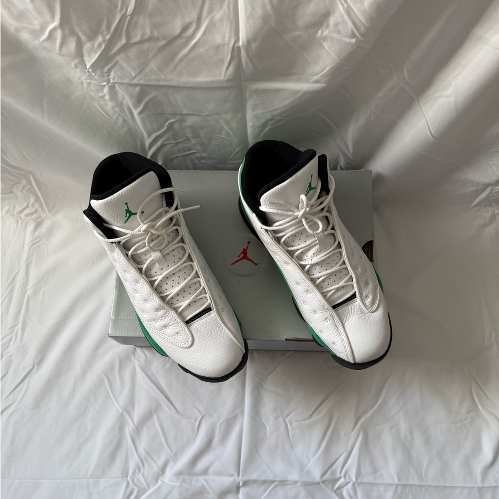 Jordan 13 Retro White/Lucky Green - Picture 4 of 4